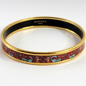 HERMES Enamel Bracelet LN